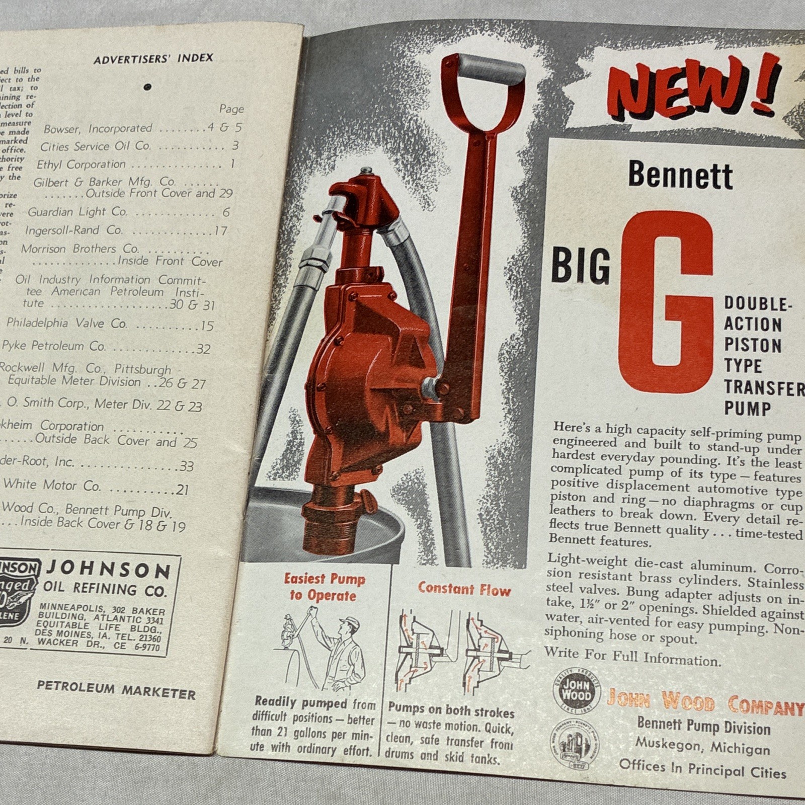 Lot of 5 Service Station Memorabilia. Mobil-gas, Auto light, Frontier, Marketer