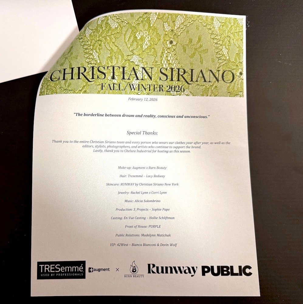 Christian Siriano Fall Winter 2026 NYFW Runway Invite Surrealist Art Print