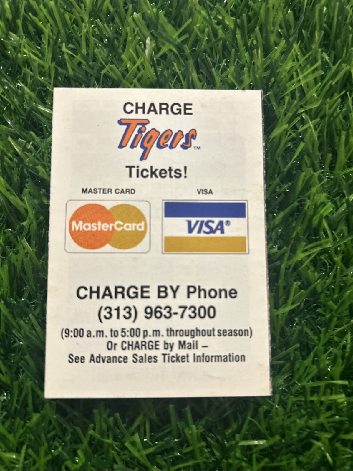 Detroit Tigers 1989 Baseball Foldout Pocket Schedule C8