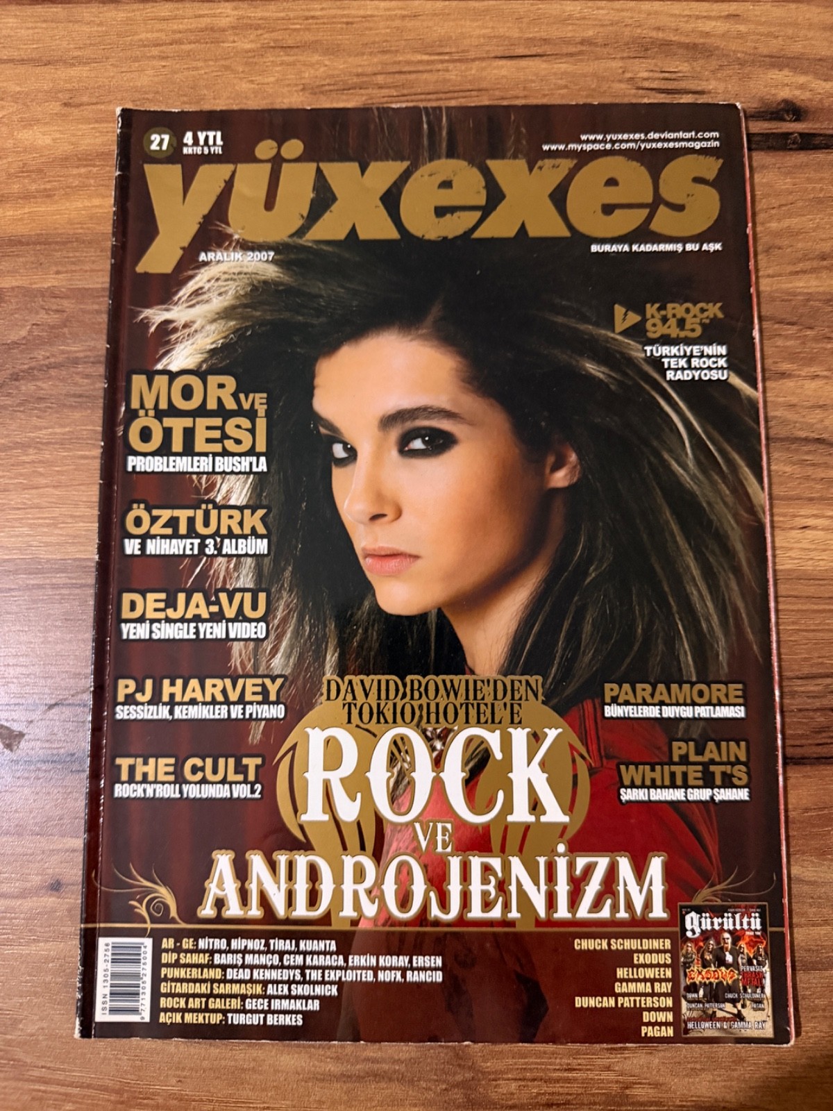 Rare Turkish Yüxexes Magazine Tokio Hotel Cover Dec 2007 David Bowie Paramore