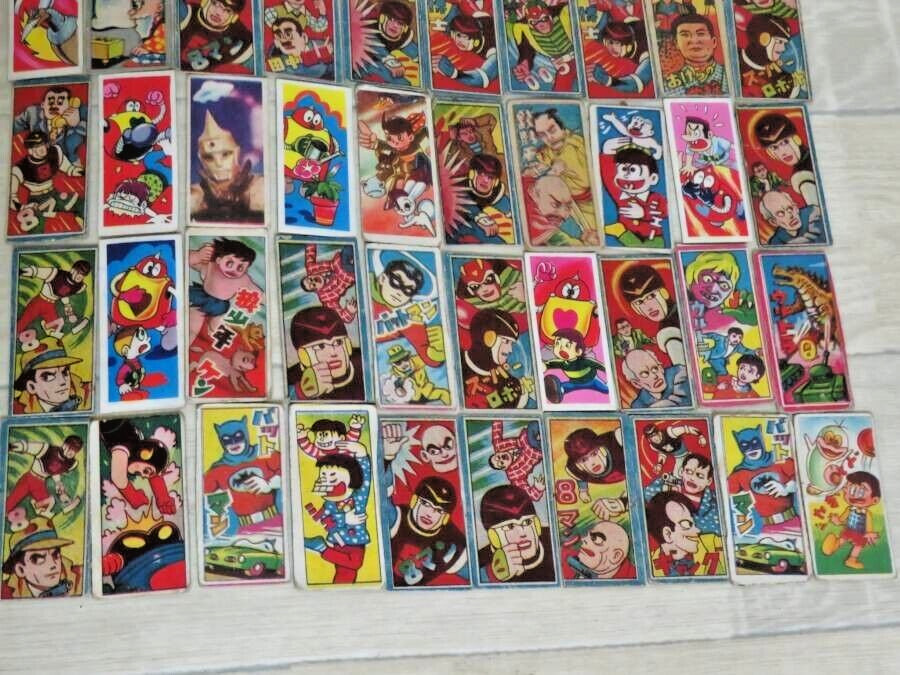 290 Japanense Animation Menko cards Kamen Rider Tiger Mask Spectreman eight man