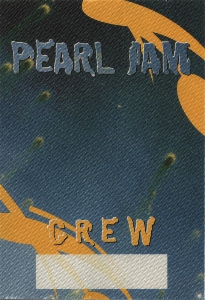 Pearl Jam 2000 Binaural concert tour Working Crew Backstage Pass