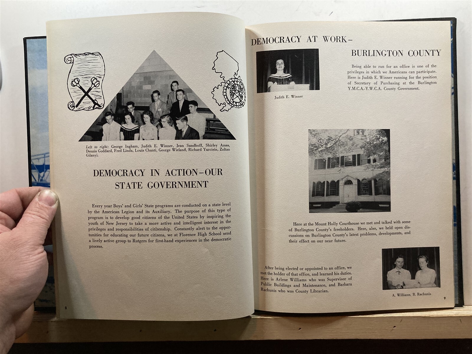 1958 Florence Township Twp High School Annual Yearbook Burlington County NJ
