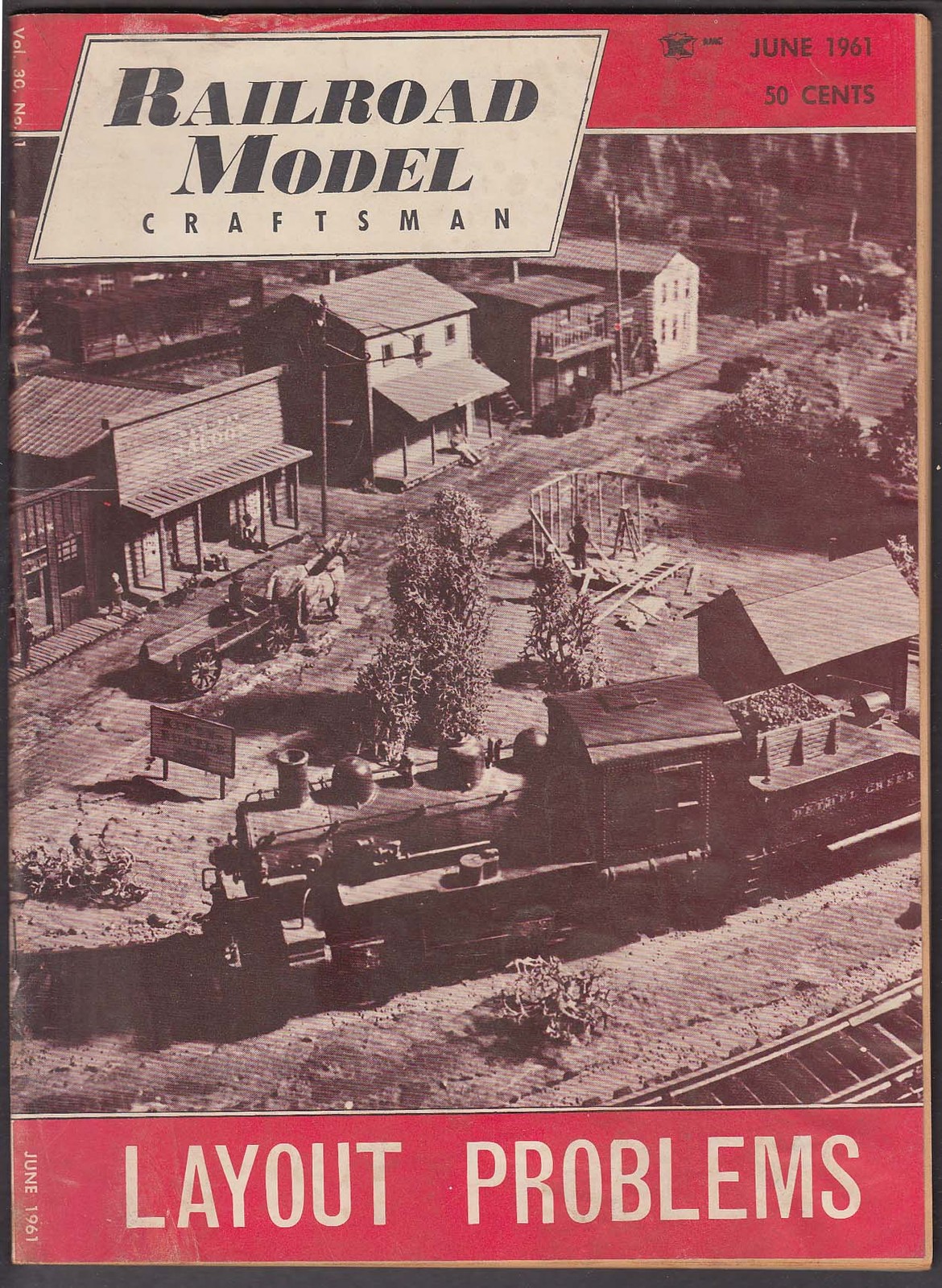 RAILROAD MODEL CRAFTSMAN Layout Problems D&H Composite Gondola Loads ++ 6 1961