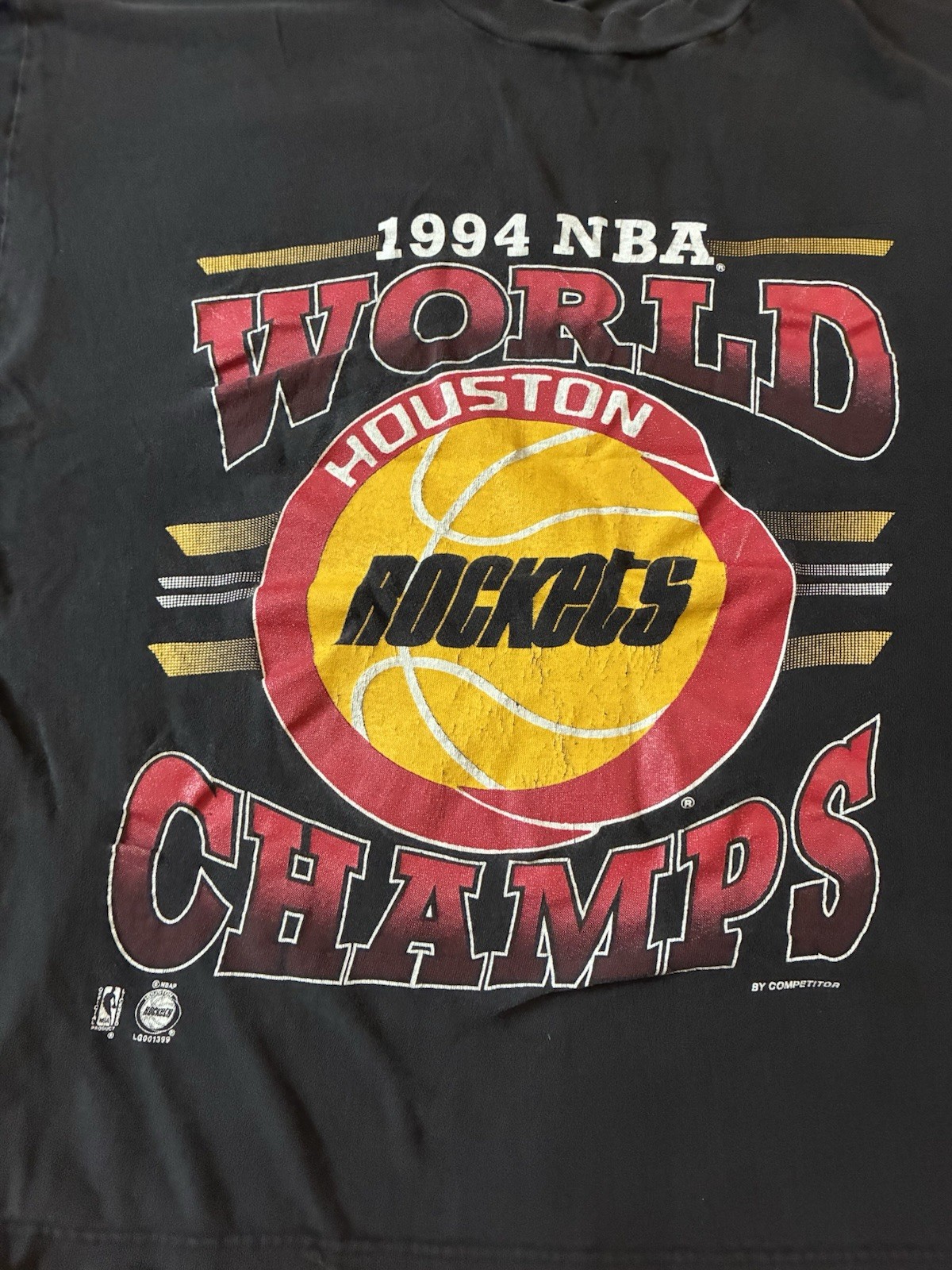 Vintage Houston Rockets T-shirt Mens XL Champions 1994 NBA