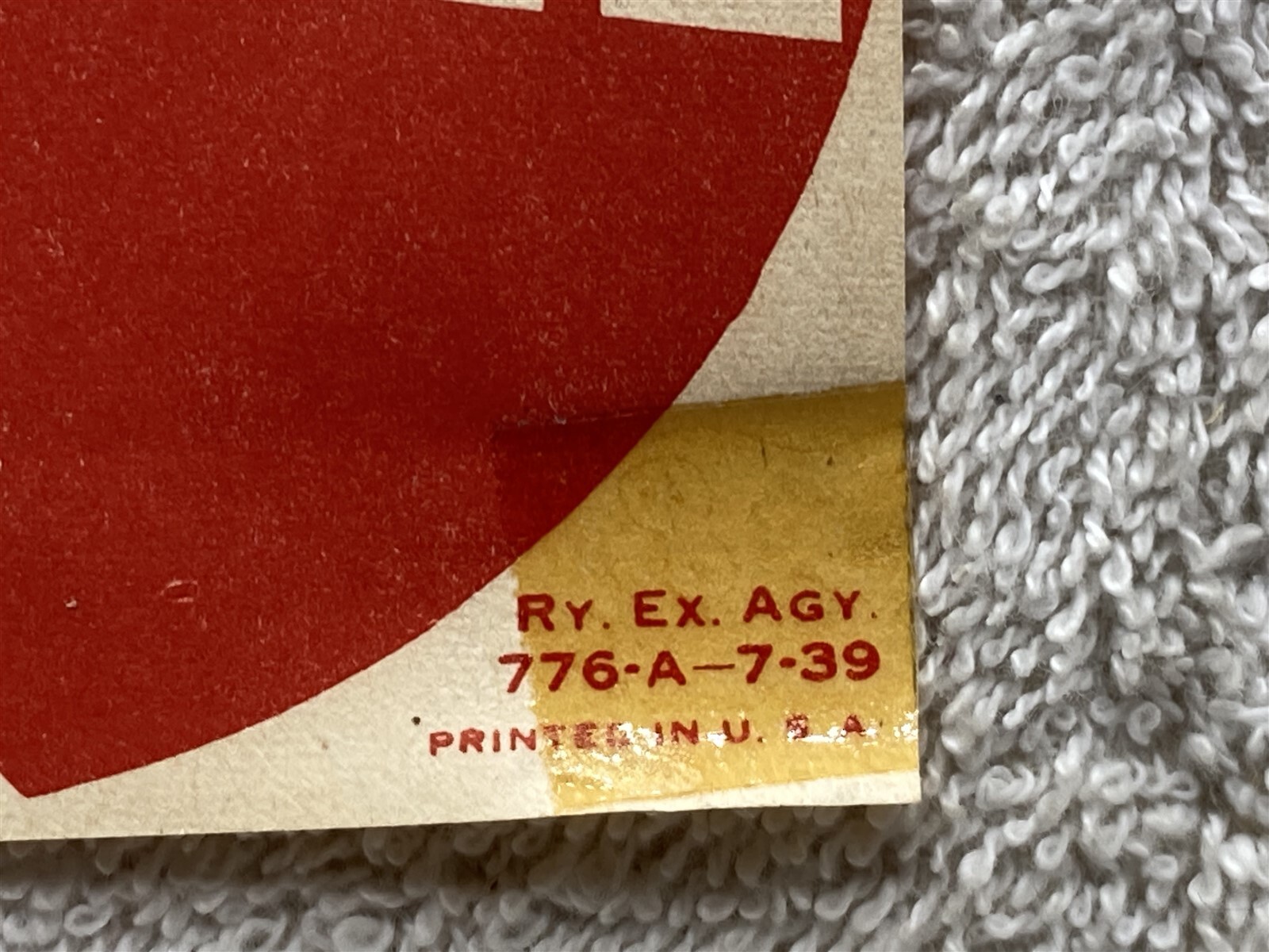1939 E.R. Label Corp New York Fragile Label Vtg