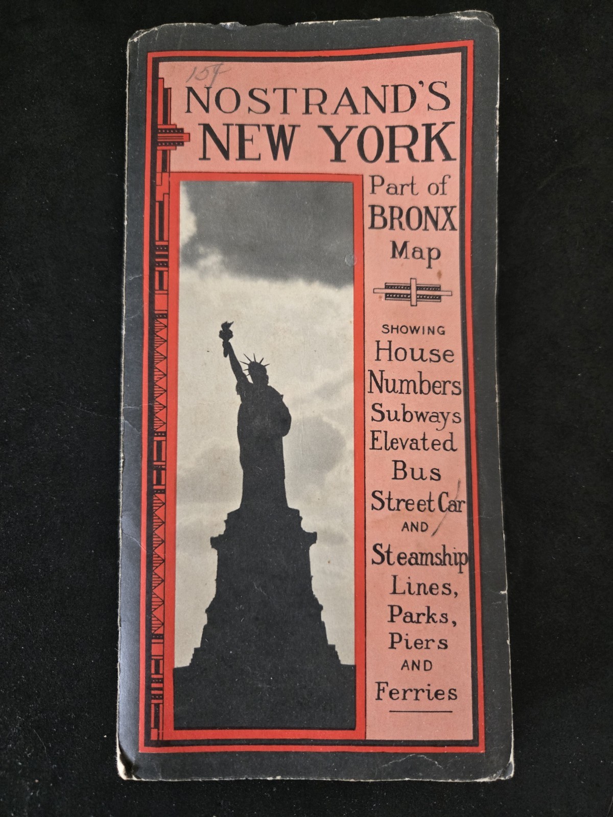 VINTAGE 1940s MAPS NEW YORK MANHATTAN BRONX HOUSE NUMBERS TRANSIT LINES SUBWAY