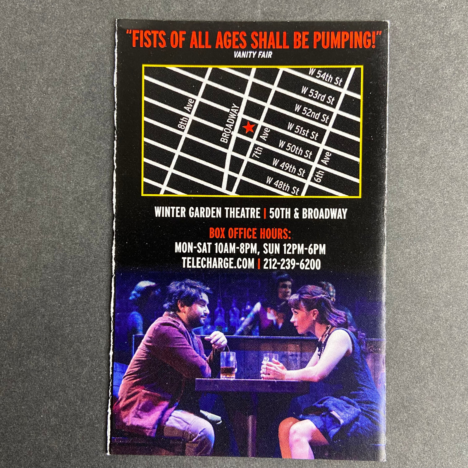 School of Rock Musical Promo Ad Flyer Handbill Pocket New York City Broadway