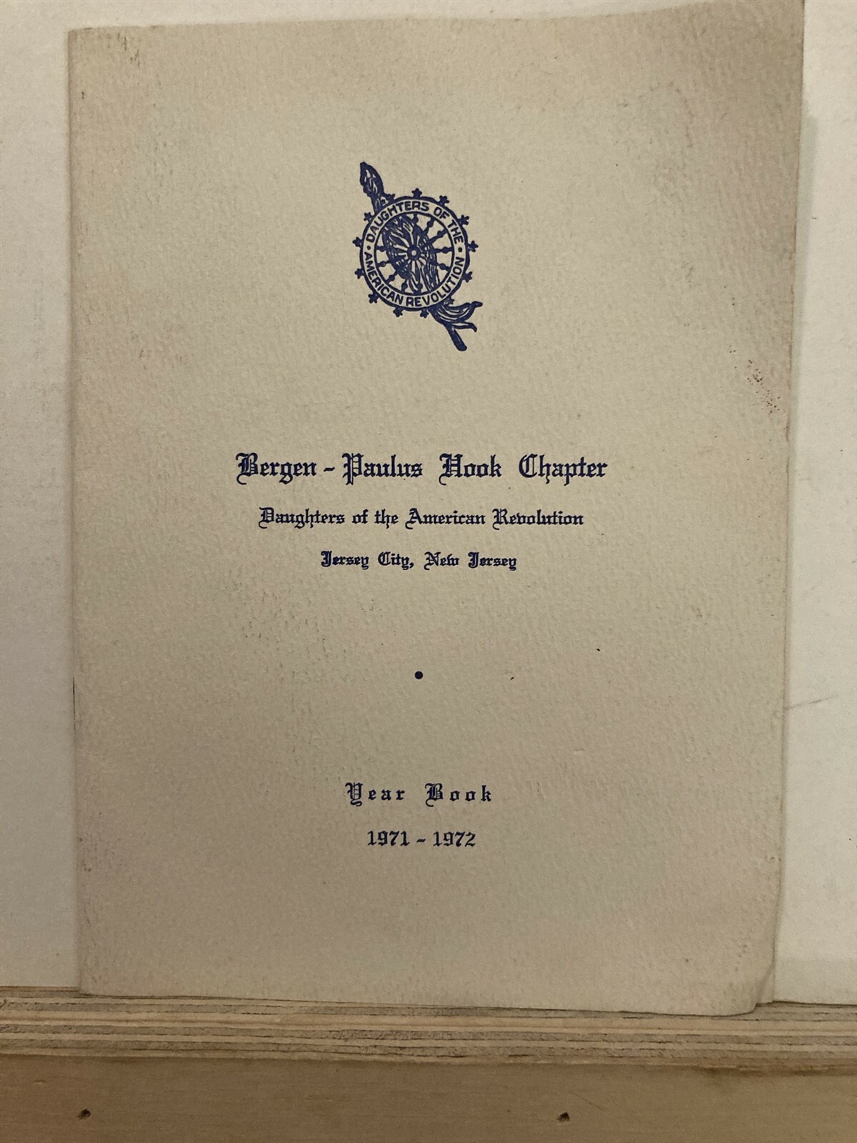 1971 1972 Bergen Paulus Hook Daughters of the American Revolution Jersey City NJ