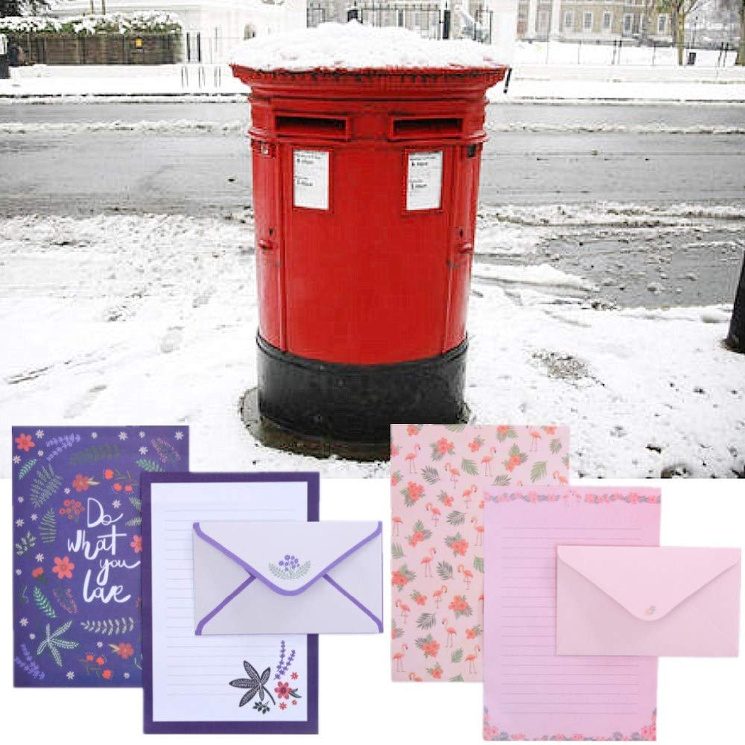 36 Pcs Lovely Letter Paper Lined Stationery Paper with 18 Pcs Envelope Writin…