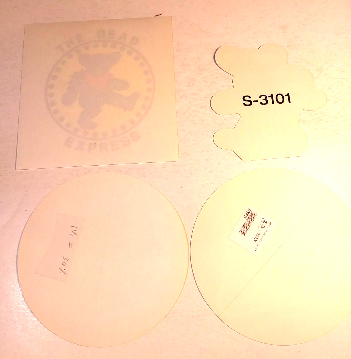 Grateful Dead STICKER LOT 4 Vintage Official GDM 1995 2004 GDP Chrome Rare