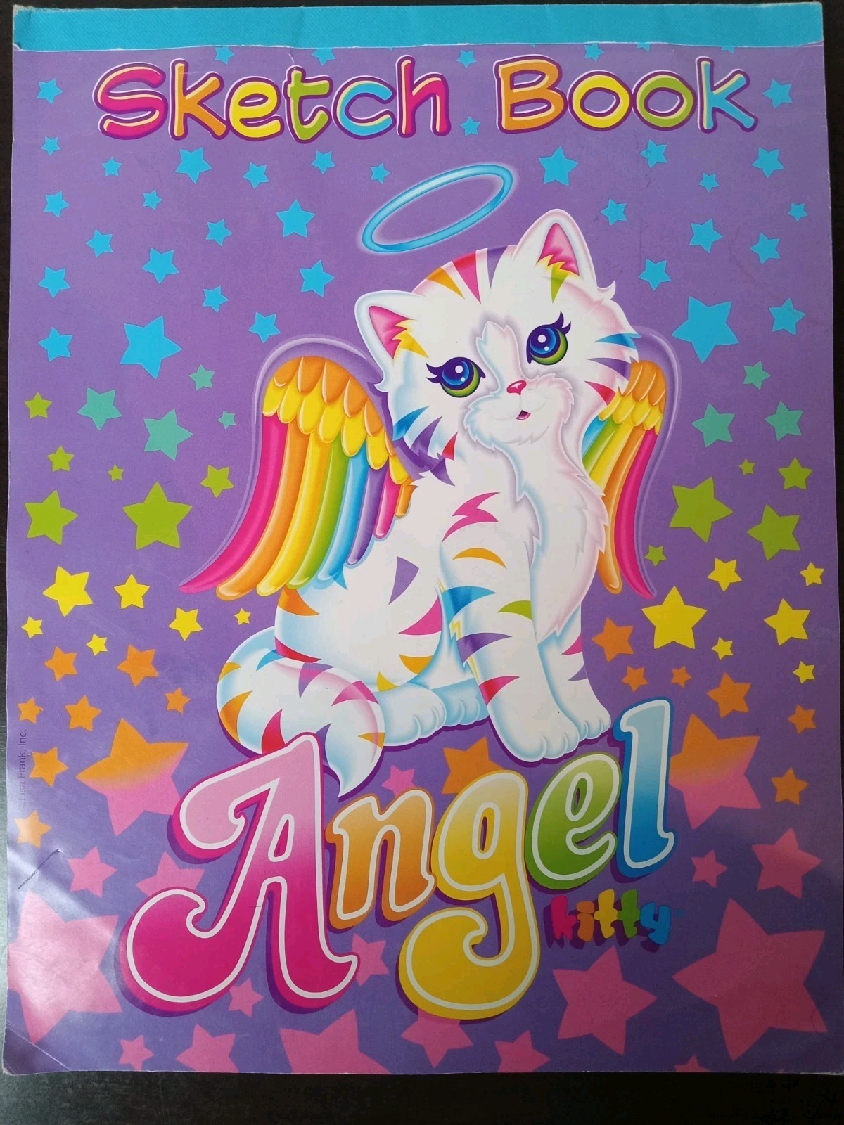 Lisa Frank Angel Kitty Sketch Book Tear And Share Pages Kitten Cat 90s Colorful
