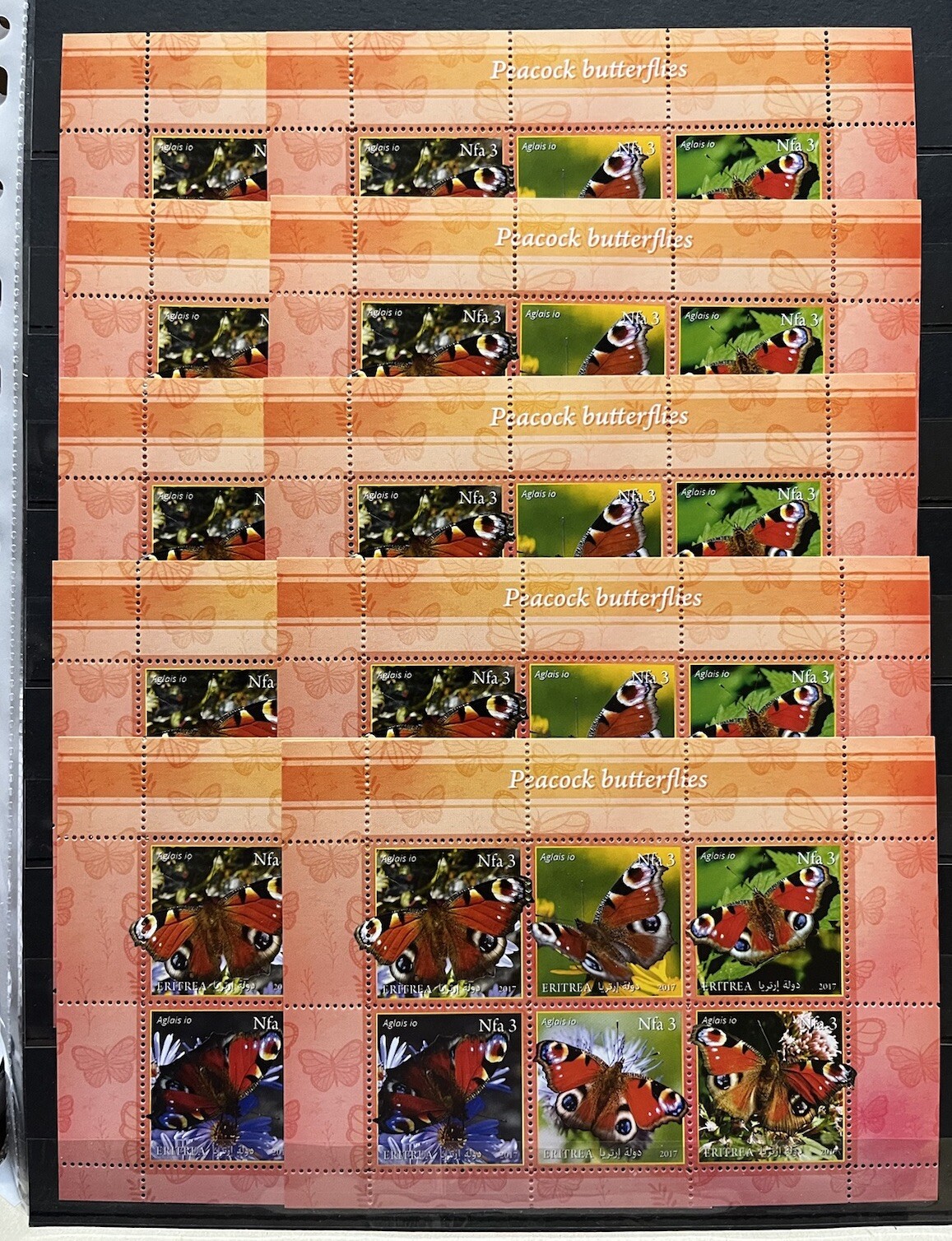 10x Butterflies / Insects – Paper without Glue – D116