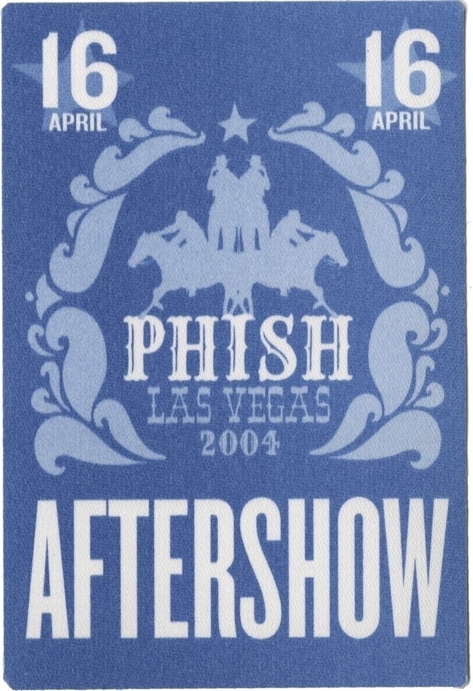 Phish 2004 Undermind concert tour Las Vegas 4/16 Aftershow Backstage Pass