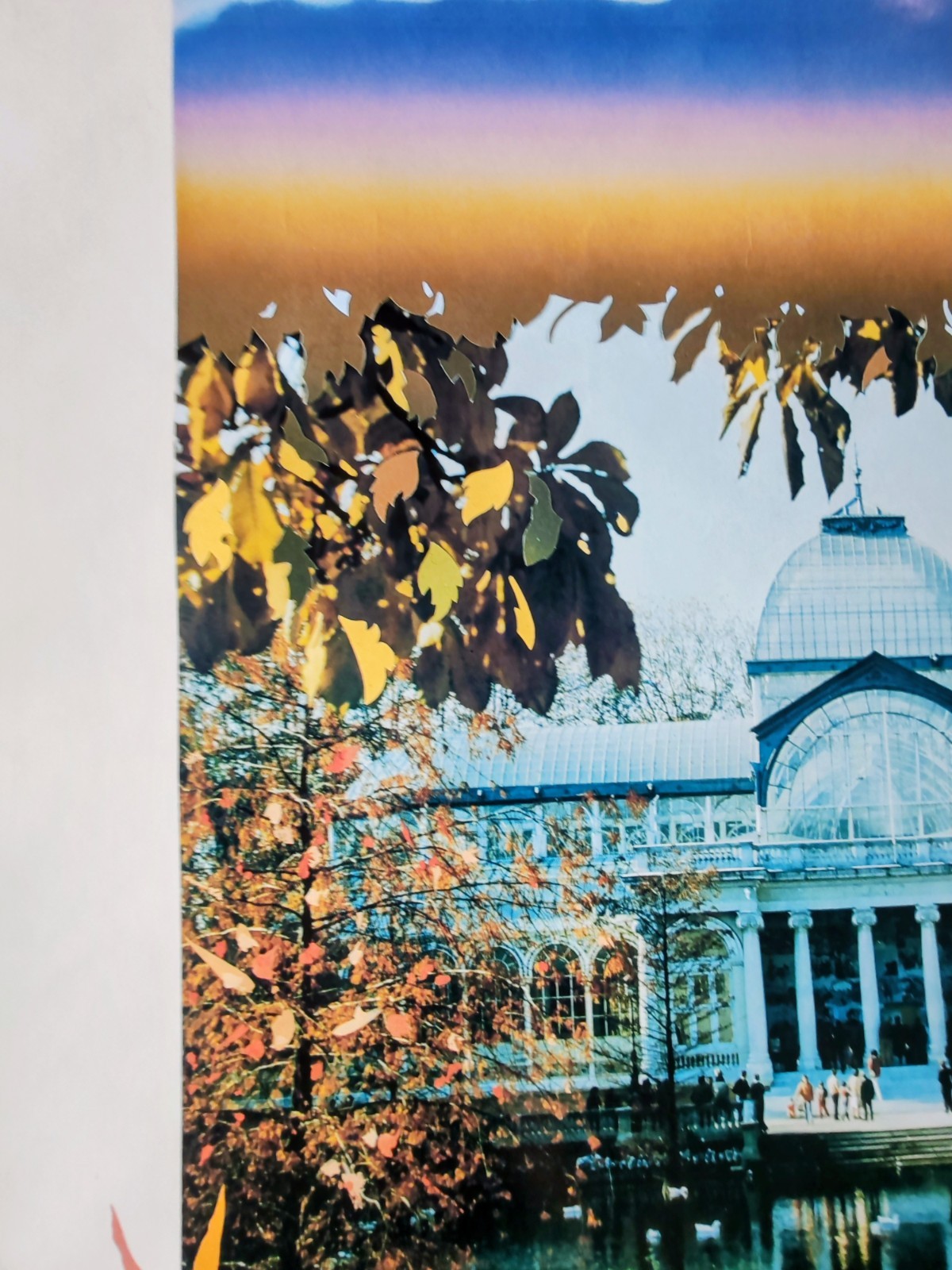Original 1988 Madrid Spain Tourism Poster Palacio de Cristal Retiro Park 97x61cm