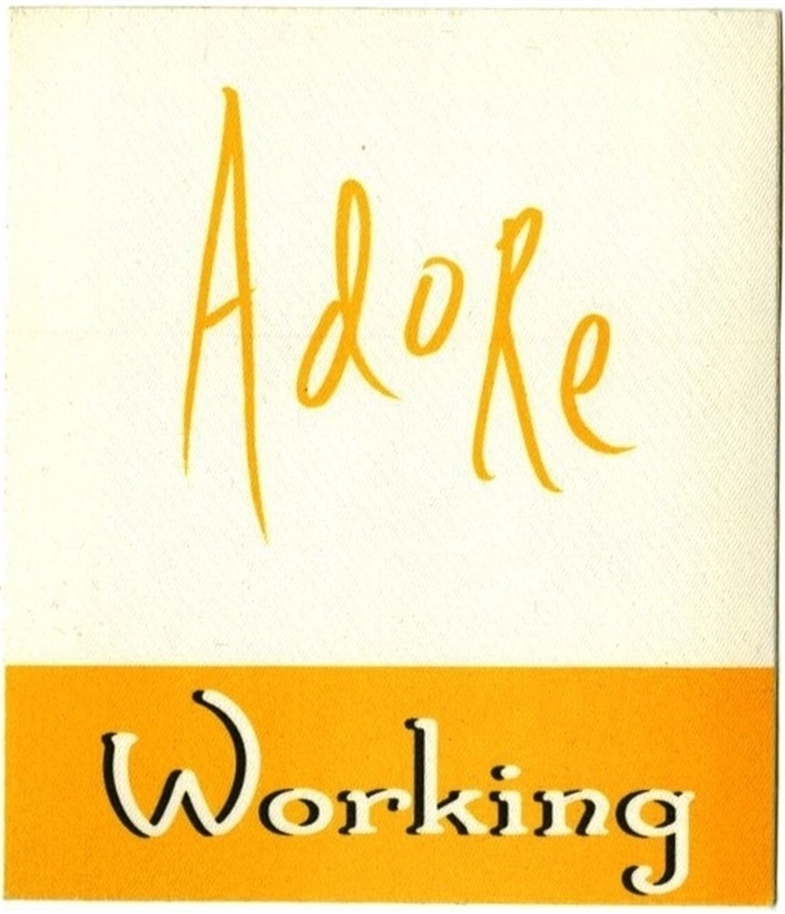 Smashing Pumpkins 1998 Adore concert tour Working Crew Backstage Pass
