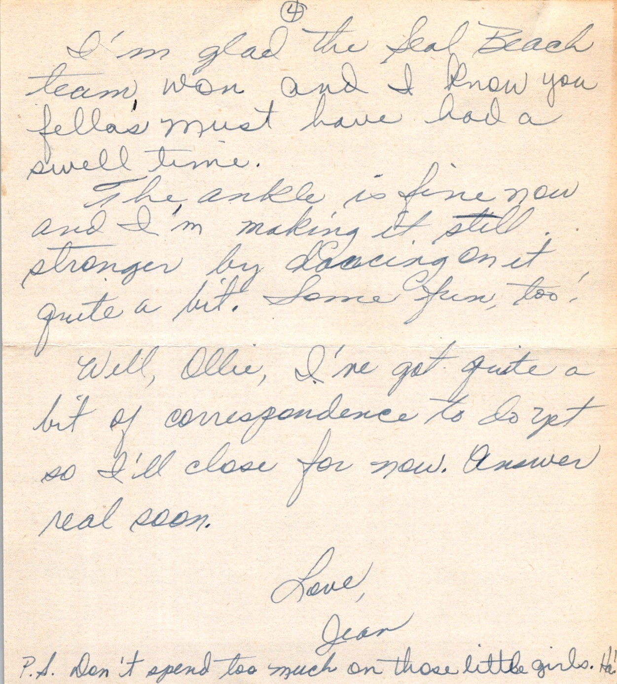 1946 Handwritten Letter Navy Vet Oliver Deane NATTC Memphis Skunk Letterhead