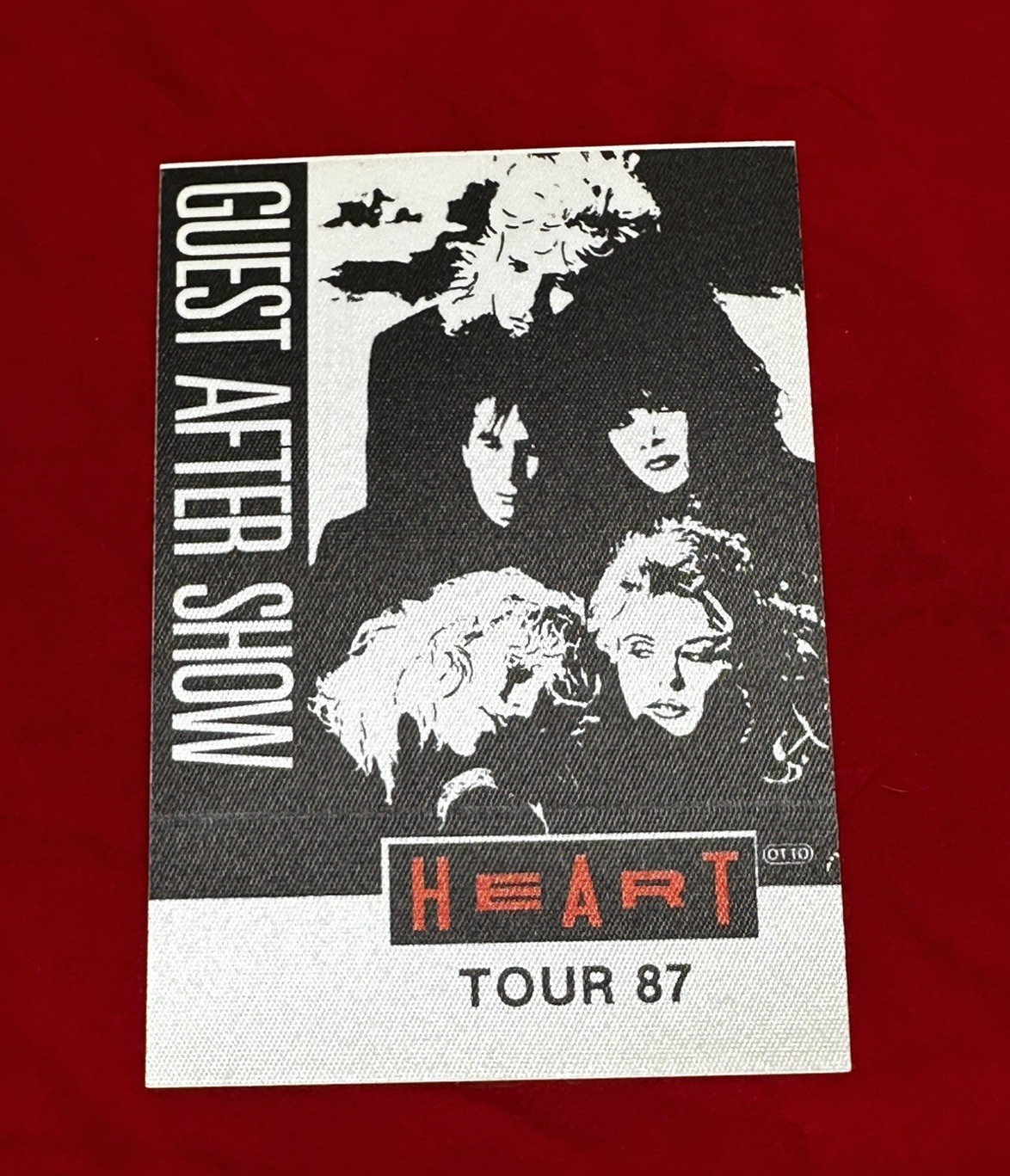 HEART VINTAGE CONCERT TOUR GUEST BACK STAGE PASSES LOT OF 7 FROM 1982-1988