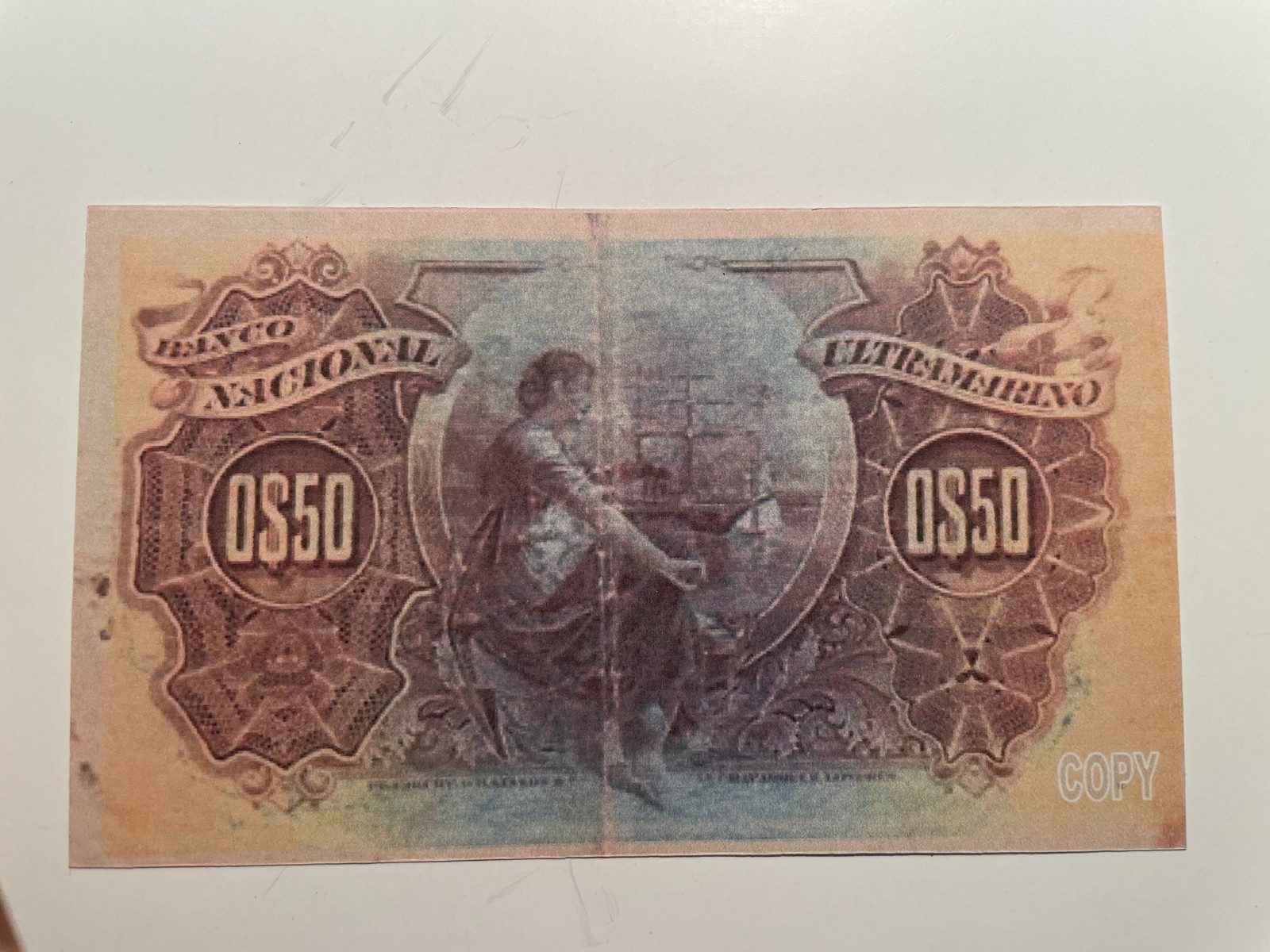 Cape Verde, Cabo Verde 50 Centavos 1914 Banknote Reproduction