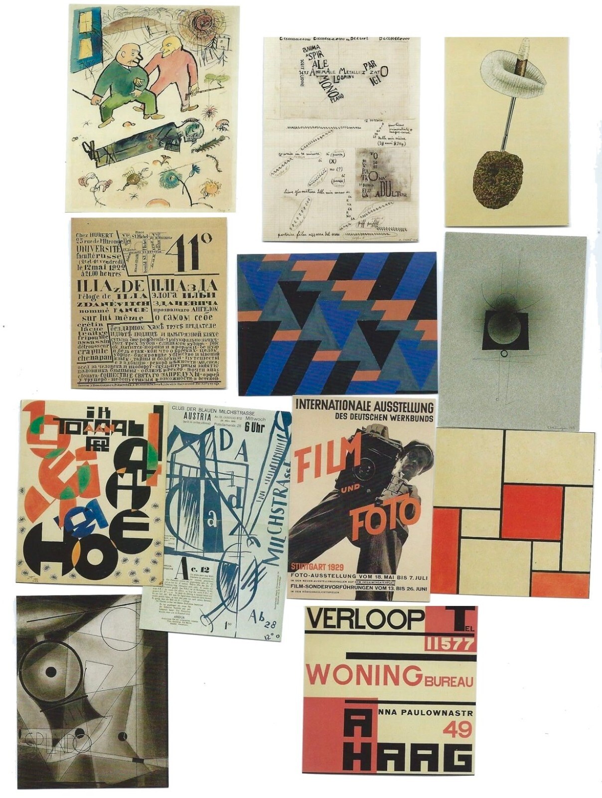 AVANT-GARDES 2004 OFFSET COLOR LITHOGRAPH MINIATURES UBU GALLERY