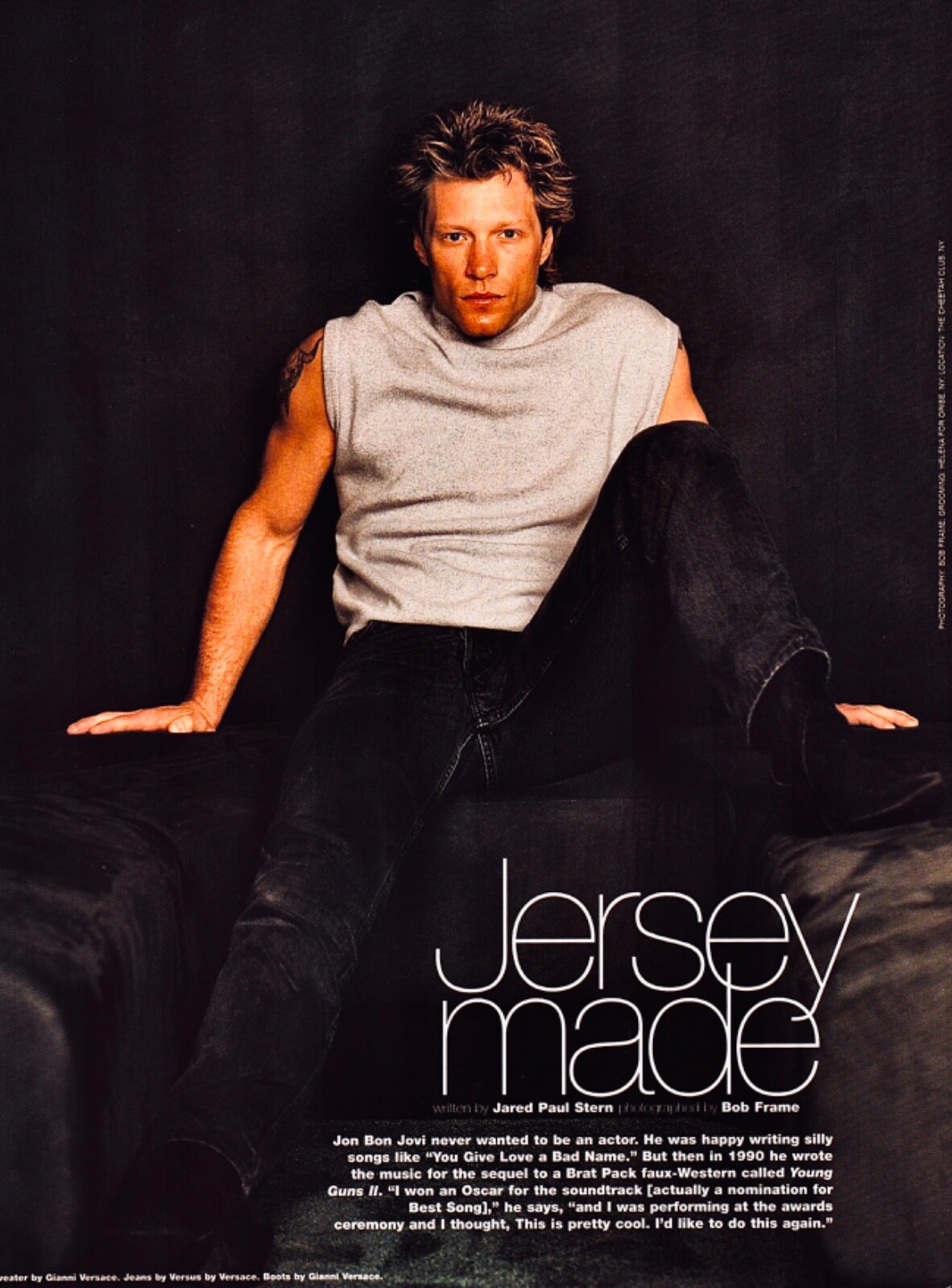 1997 JON BON JOVI Jersey Made Vintage Magazine Article 5 Pages with 4 photos