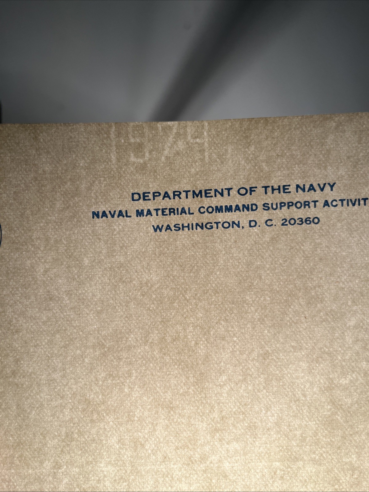 Department Of Navy Blank Typing /Copy Paper 1974, Very Rare, Official Blank Copy