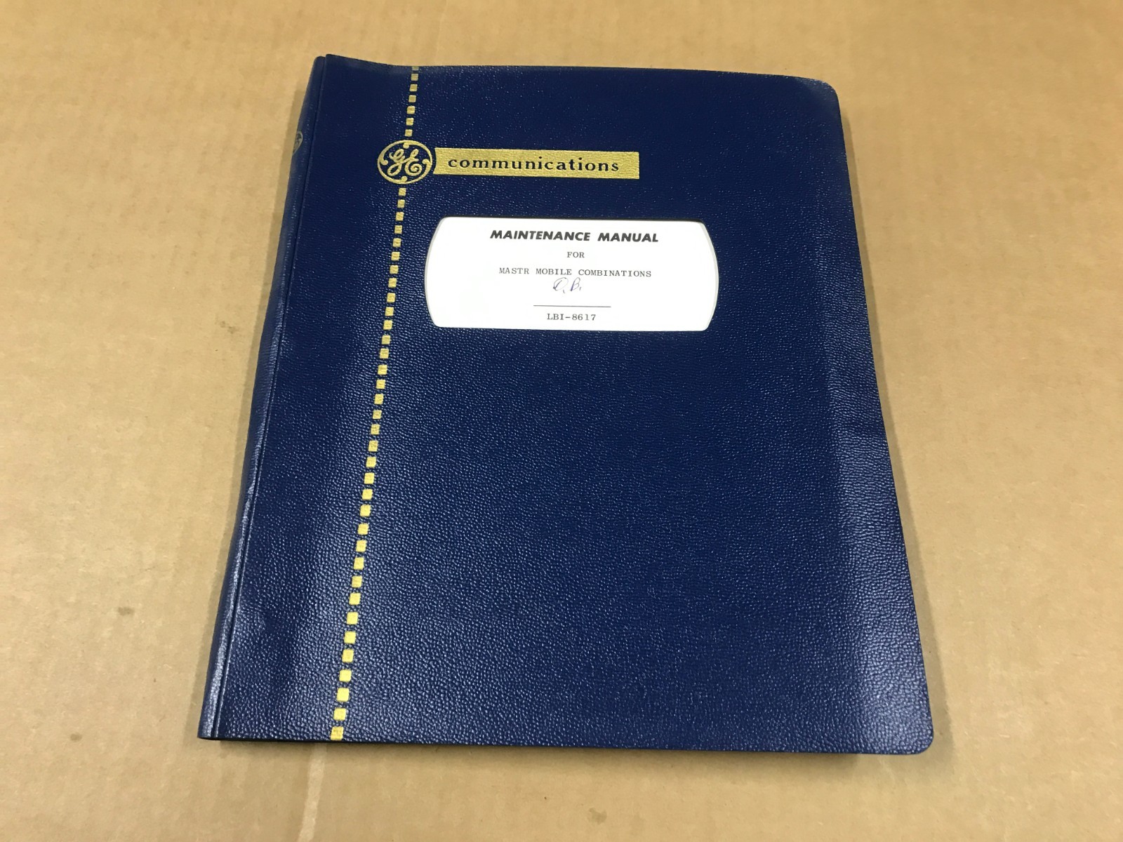 VTG General Electric Maintenance Manual For Master Mobile Combinations LBI-8617