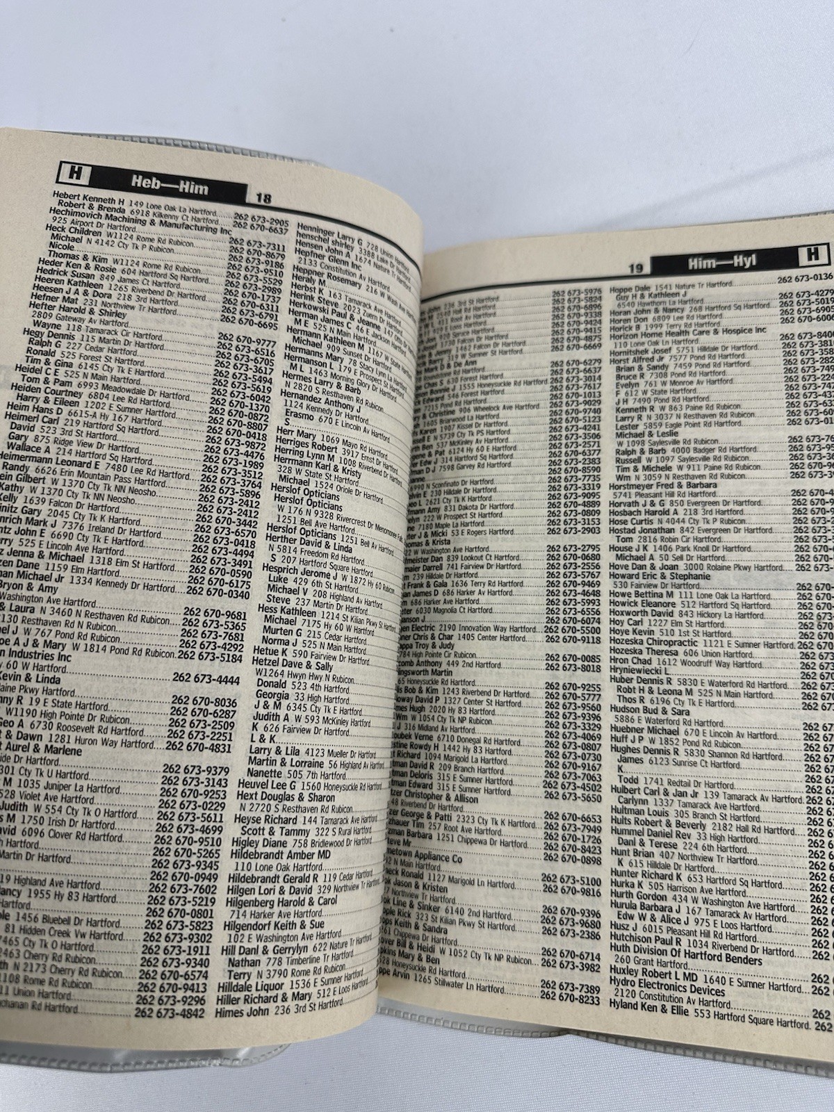 Vintage Hustisford Wisconsin Phone Directory Telephone Book w/ Cover