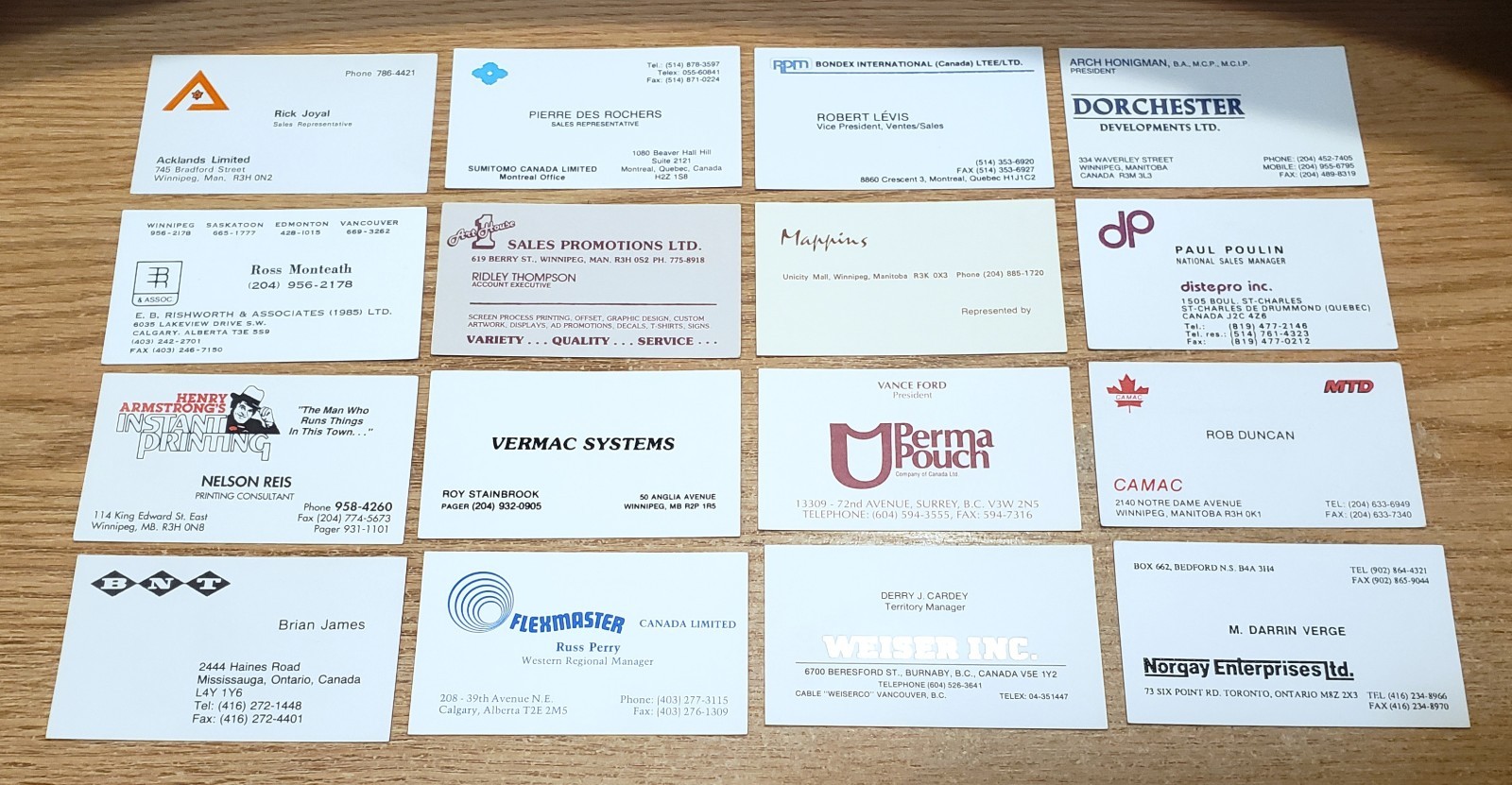 🔥 LOT of 100 CANADA Related BUSINESS CARDS for BUSINESS CARD COLLECTION L16