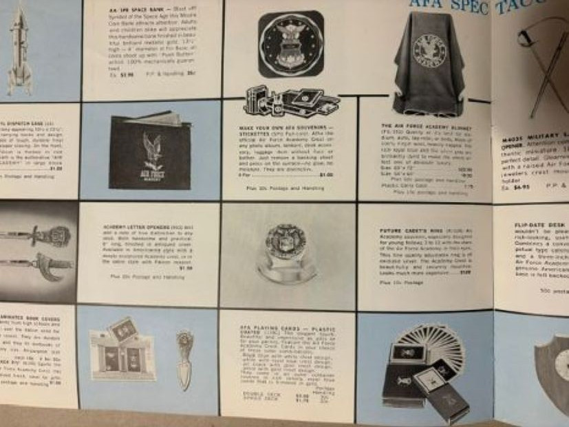 AFA Air Force Academy Athletic Association Gift & Souvenir 1950’s catalog – RARE