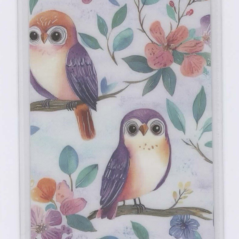 Birds Aesthetic Bookmark For Books, Gift For Bookworms, 2×6” Laminated, Purple