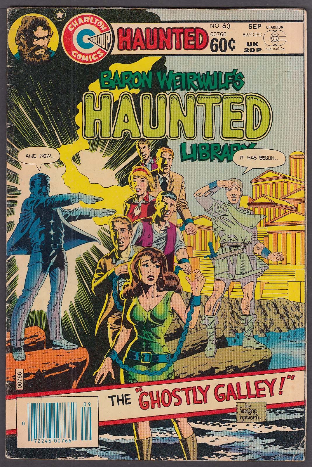 Baron Weirwulf’s HAUNTED LIBRARY #63 Charlton comic book 9 1982