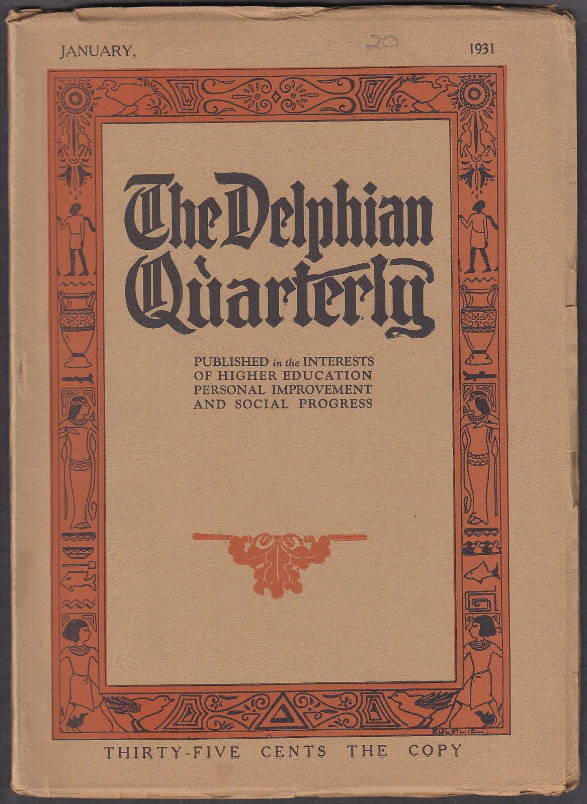 Delphian Society Quarterly Vol 14 #1 Symphony Orchestras + 1 1931