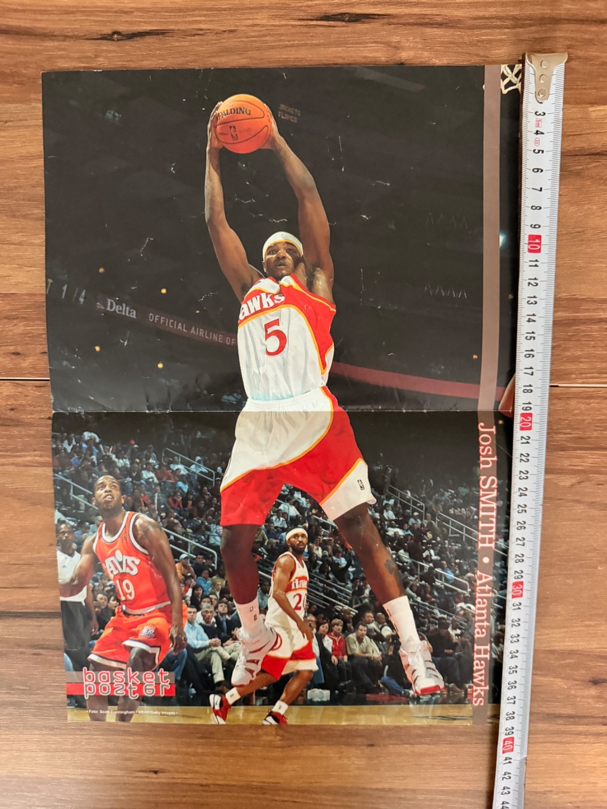 Tracy McGrady Josh Smith Double Sided NBA Poster Houston Rockets Hawks RareTracy