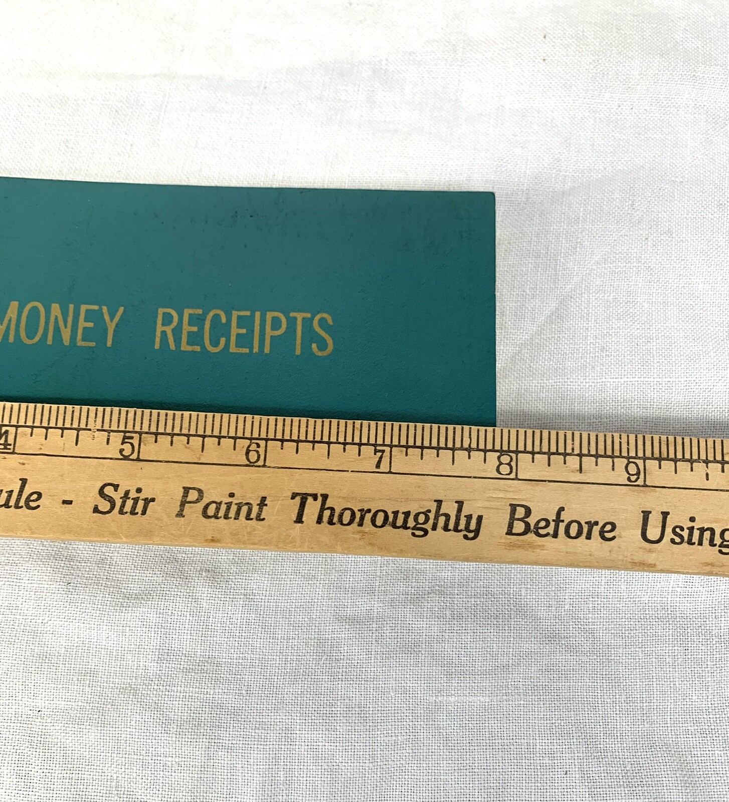 Vtg WOOLWORTH / HERALD SQUARE Money Receipts 140 Pages 8 x 3 inches Green