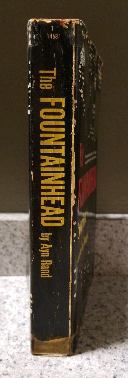 THE FOUNTAINHEAD by AYN RAND Paperback Soft Cover Book ~ 1958 4th Printing RARE