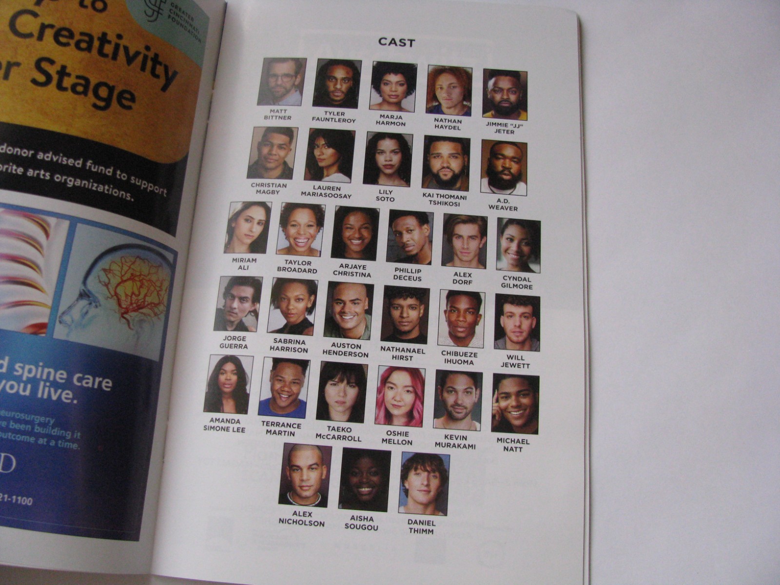 2025 Hamilton Musical Broadway in Cincinnati Ohio Aronoff Center Encore Program