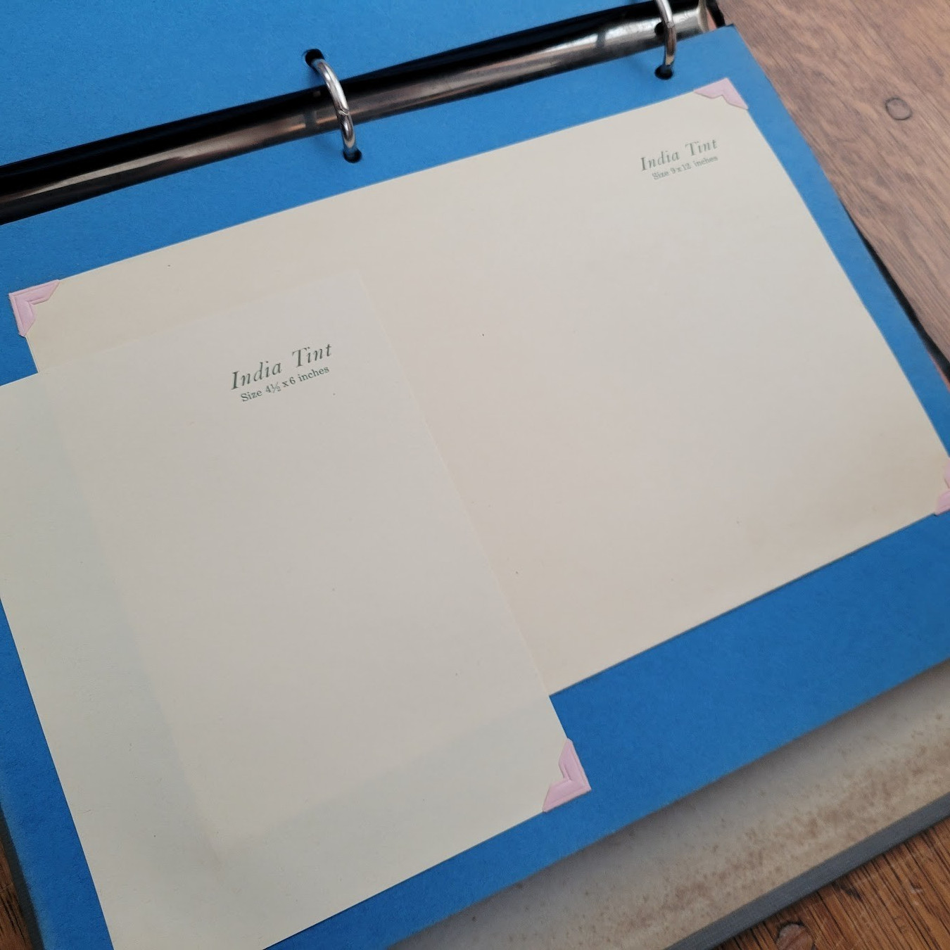1940’s Print Shop sales catalog & paper samples – Letterheads/Business Cards