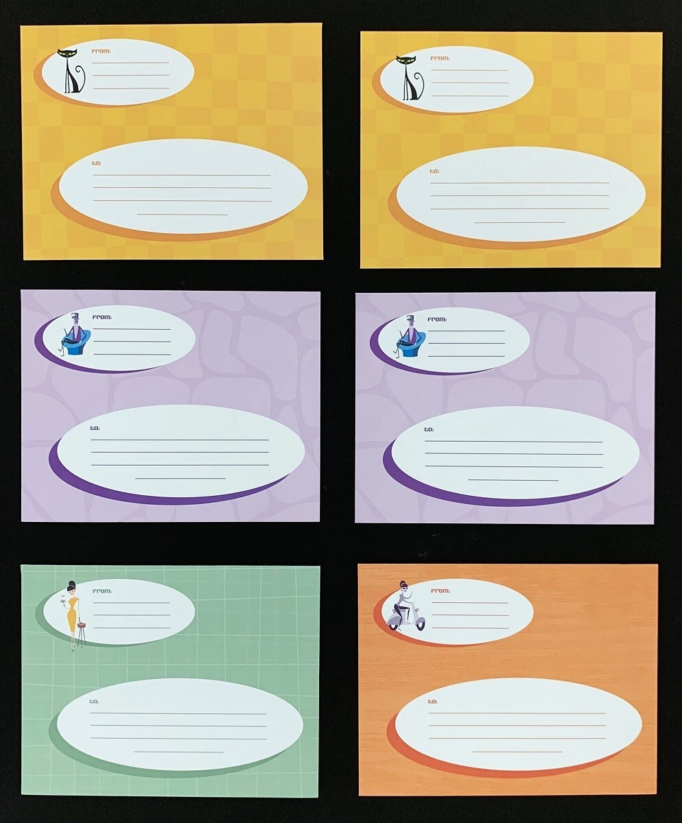 Shag Supersonic STATIONARY SET 8 Letters 6 Envelopes With Stickers 2002 Print