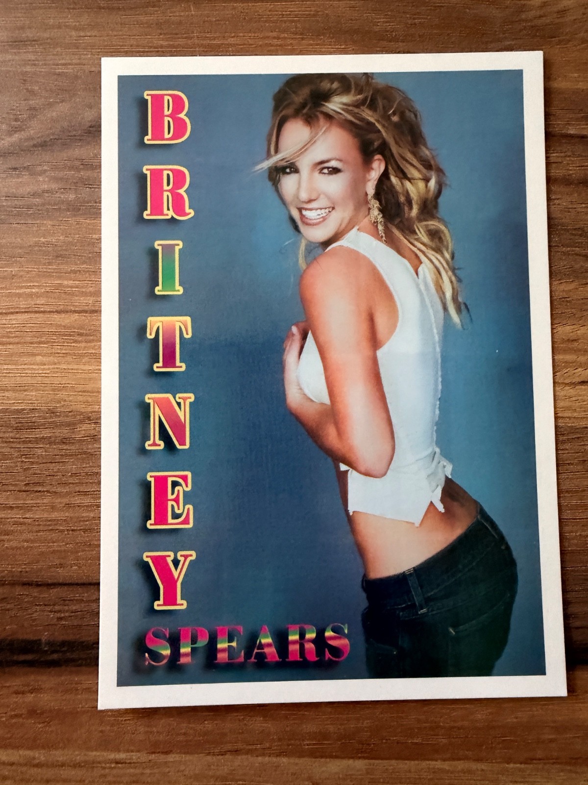 Britney Spears Vintage Turkish Magazine Bonus Card Rare Pop Princess