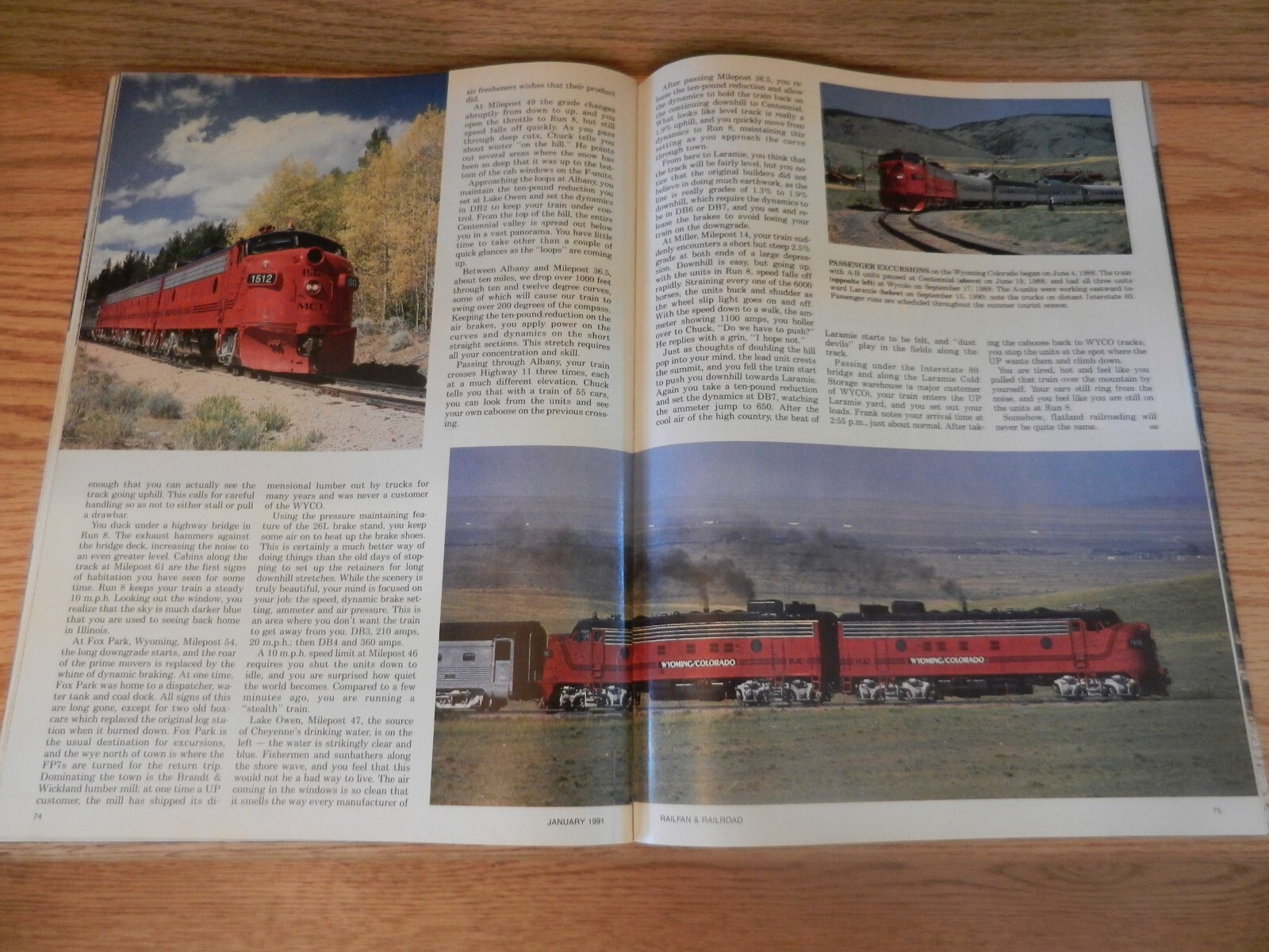 Railfan and Railroad January, 1991 Vol 10 No. 1