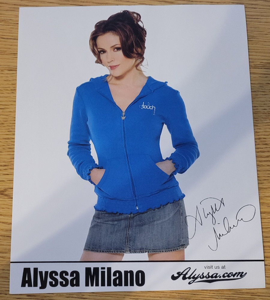 8 Inch x 10 Alyssa Milano Photo Signed Autographed