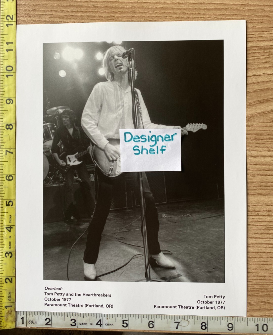 Tom Petty Paramount Theater 1977 Performance Scene Book Photograph