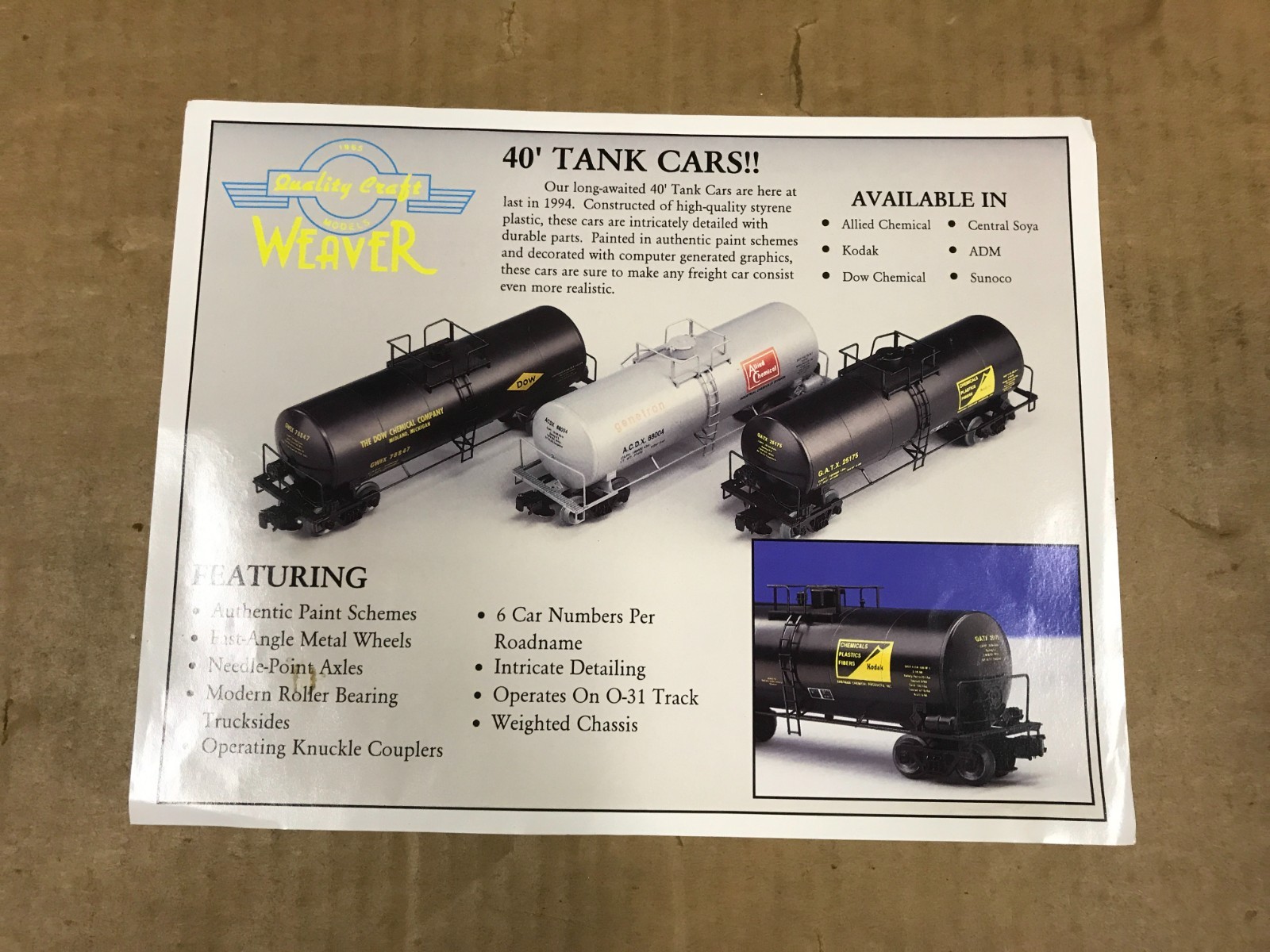 Vintage 1994 Weaver Models – Ultra Line Diesel Locomotives Flyer