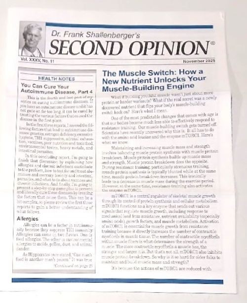 Three 2025 Issues from “Dr. Frank Shallenberger’s Second Opinion” Newsletter