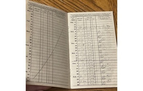 Prudential Insurance Premium Receipt Book 1933-36 Philly PA Paper Americana