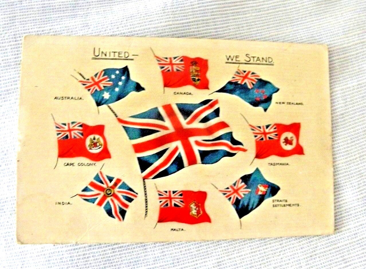 VINTAGE POSTCARD UNITED KINGDOM ENGLAND UK COLONIES CAPE COLONY STRAITS TASMANI