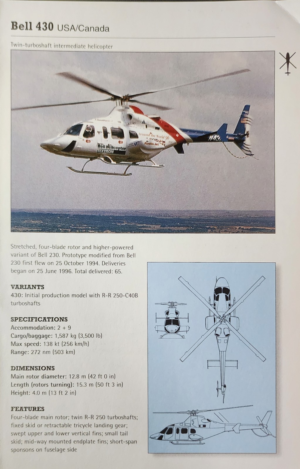Bell Helicopter Picture Original Article Vintage Info Detail Sheet Decor