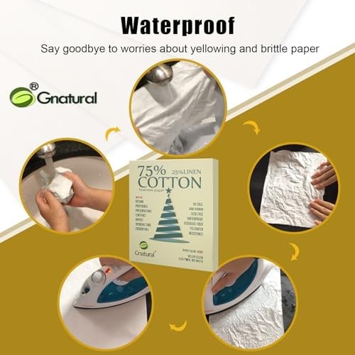 75% Cotton 25% Linen Business Paper, Ivory 85gsm 8.5″W x 11″L Resume Paper, Won’