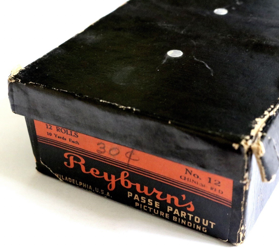 Vintage Reyburn Passe Partout Picture Binding 10 Rolls Original Box Mixed Colors